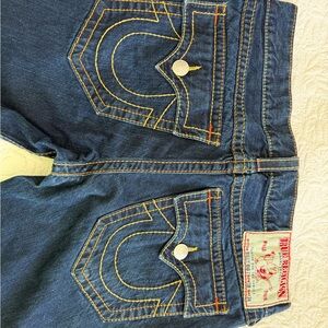 True Religion Denim with Orange Stitching